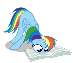 Size: 1714x1475 | Tagged: artist:mlp-scribbles, boop, derpibooru import, facebook, facebooking, face down ass up, newspaper, rainbow dash, reading, safe, simple background, solo, transparent background, vector, wide eyes