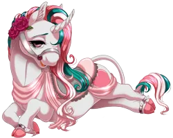 Size: 1509x1204 | Tagged: artist:kittehkatbar, classical unicorn, cloven hooves, curved horn, derpibooru import, leonine tail, oc, safe, simple background, solo, transparent background, unofficial characters only, unshorn fetlocks