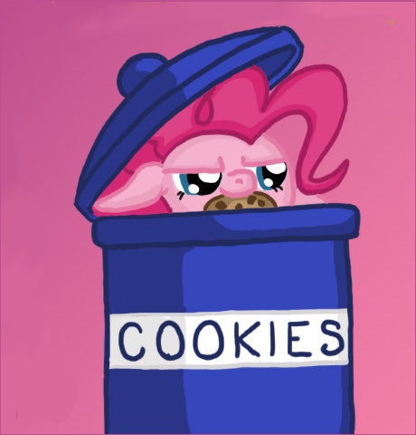 Size: 460x480 | Tagged: artist:eternal-equilibrium, cookie, cookie jar, cookie jar pony, cropped, cute, derpibooru import, pinkie pie, safe, solo