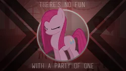 Size: 1920x1080 | Tagged: artist:patec, artist:pikamander2, artist:rdbrony16, derpibooru import, party of one, pinkamena diane pie, pinkie pie, safe, solo, vector, wallpaper