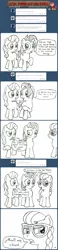 Size: 1024x4436 | Tagged: artist:wildtiel, ask, ask manehattan babs, babs seed, derpibooru import, glasses, klingon, monochrome, oc, safe, star trek, tumblr