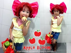 Size: 800x600 | Tagged: apple bloom, artist:dukesawolf, child, cosplay, derpibooru import, human, irl, irl human, photo, safe