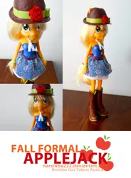 Size: 1000x1359 | Tagged: safe, artist:narxinba222, derpibooru import, applejack, equestria girls, custom, doll