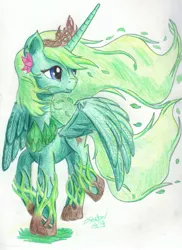 Size: 2236x3070 | Tagged: safe, artist:niegelvonwolf, derpibooru import, oc, unofficial characters only, alicorn, pony, alicorn oc, solo, traditional art