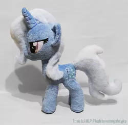 Size: 600x587 | Tagged: safe, artist:mmmgaleryjka, derpibooru import, trixie, pony, unicorn, female, irl, mare, photo, plushie, solo