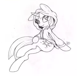 Size: 1517x1500 | Tagged: artist:dfectivedvice, bottomless, clothes, crossed legs, derpibooru import, grayscale, hoodie, monochrome, safe, sitting, sketch, solo, traditional art, twilight sparkle