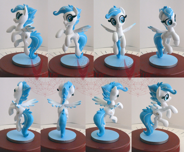 Size: 1824x1500 | Tagged: safe, artist:viistar, derpibooru import, oc, oc:shimmering shield, unofficial characters only, pegasus, pony, clay, female, figurine, irl, mare, photo, sculpture, solo