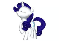 Size: 768x576 | Tagged: safe, derpibooru import, rarity, unicorn, 3d, fabulous, female, mare, pony creator 3d, ponylumen, solo