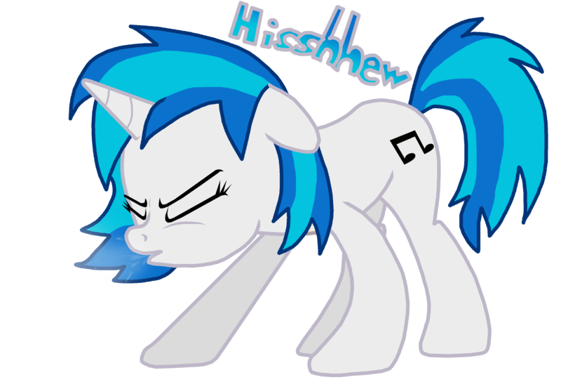 Size: 3124x2125 | Tagged: artist:masterxtreme, cute, derpibooru import, fetish, mucous, safe, sneezing, sneezing fetish, solo, spit, spray, vinyl scratch