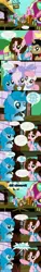 Size: 1236x8120 | Tagged: aaron pony, artist:shinta-girl, ceruyo, comic, derpibooru import, oc, oc:dream star, oc:flower white, oc:shinta pony, oc:shiny love, safe, train station, unofficial characters only, vacation