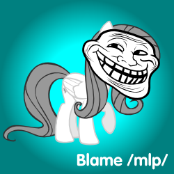 Size: 250x250 | Tagged: albino pony, artist:albinofluttershy, derpibooru import, fluttershy, /mlp/, oc, oc:albino fluttershy, safe, solo, spoilered image joke, troll, trollface