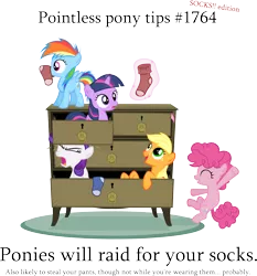 Size: 3790x4063 | Tagged: dead source, safe, artist:jittery-the-dragon, derpibooru import, applejack, fluttershy, pinkie pie, rainbow dash, rarity, twilight sparkle, earth pony, pegasus, pony, unicorn, clothes, cute, drawers, dresser, eyes closed, female, filly, foal, freckles, high res, levitation, magic, mane six, open mouth, pointless pony tips, simple background, smiling, socks, telekinesis, transparent background, younger