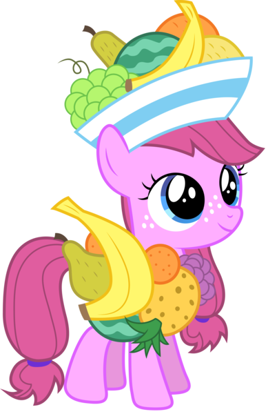 Size: 5031x7767 | Tagged: absurd resolution, artist:stillfire, derpibooru import, filly, freckles, fruitbasket, safe, simple background, solo, transparent background, vector