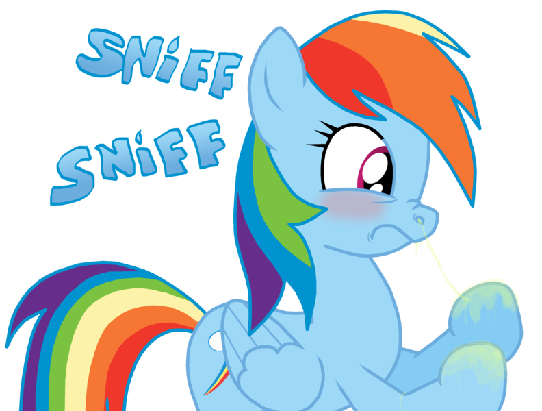 Size: 3323x2516 | Tagged: safe, artist:masterxtreme, derpibooru import, rainbow dash, confused, fetish, gross, mucous, nostrils, shocked, sneezing, sneezing fetish, sniffing, snot, solo, why