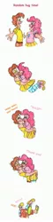 Size: 800x3336 | Tagged: safe, artist:xstooiex, derpibooru import, cheese sandwich, pinkie pie, human, blushing, cheesepie, female, hug, humanized, male, reference, shipping, straight, the croods