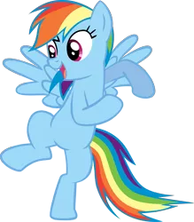 Size: 1593x1816 | Tagged: safe, artist:cloudshadezer0, derpibooru import, rainbow dash, pegasus, pony, may the best pet win, bipedal, female, mare, simple background, solo, transparent background, vector
