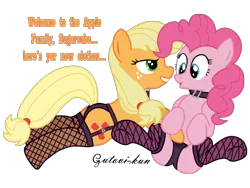 Size: 1024x768 | Tagged: suggestive, artist:gutovi, derpibooru import, applejack, pinkie pie, earth pony, pony, pinkie apple pie, applepie, female, incestuish, kinkie pie, lesbian, mare, seductive, shipping