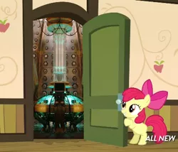 Size: 425x363 | Tagged: 2014, apple bloom, apple closet, derpibooru import, door, exploitable meme, meme, safe, solo, somepony to watch over me, tardis