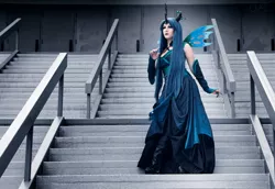 Size: 2048x1413 | Tagged: 2013, artist:10thmuse, clothes, convention, cosplay, derpibooru import, dragoncon, dress, human, irl, irl human, photo, queen chrysalis, safe, solo