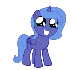 Size: 7000x6678 | Tagged: absurd resolution, artist:amorecadenza, cute, derpibooru import, excited, filly, lunabetes, princess luna, safe, simple background, solo, squee, transparent background, vector, woona
