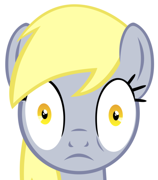 Size: 3384x3839 | Tagged: safe, artist:mrbrandonmac, derpibooru import, derpy hooves, pegasus, pony, female, mare, simple background, solo, transparent background, underp, vector, wide eyes