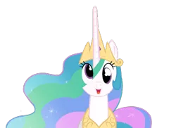 Size: 550x400 | Tagged: safe, artist:henbe, derpibooru import, princess celestia, alicorn, pony, derp, derpestia, derplestia, female, mare, simple background, solo, transparent background