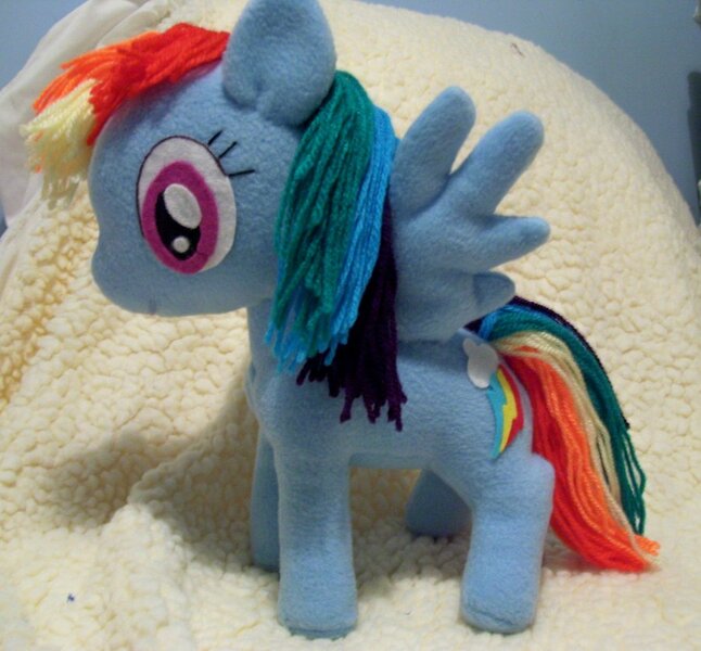 Size: 900x836 | Tagged: artist:pinkamoone, derpibooru import, irl, photo, plushie, rainbow dash, safe