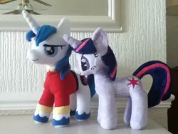 Size: 960x720 | Tagged: artist:pinkamoone, derpibooru import, irl, photo, plushie, safe, shining armor, twilight sparkle