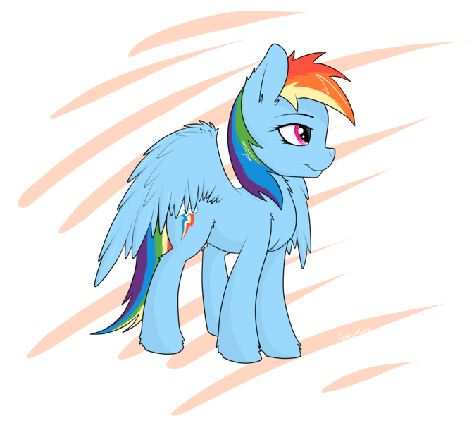 Size: 3722x3318 | Tagged: safe, artist:strachattack, derpibooru import, rainbow dash, solo