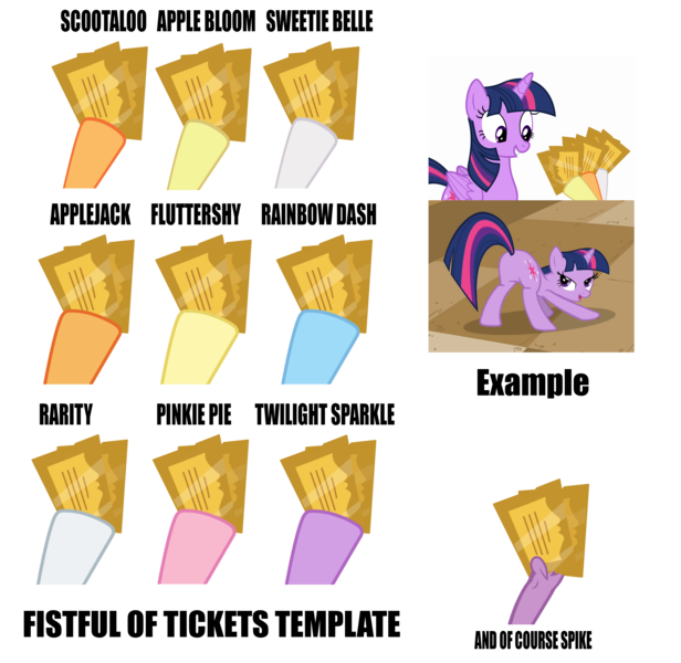 Size: 3131x3052 | Tagged: suggestive, artist:greaterlimit, derpibooru import, apple bloom, applejack, fluttershy, pinkie pie, rainbow dash, rarity, scootaloo, spike, sweetie belle, twilight sparkle, twilight sparkle (alicorn), alicorn, pony, cutie mark crusaders, female, fistful of tickets, fistful of yen, forced meme, mane seven, mane six, mare, meme, out of context, plot, template, tickets, what would x do for a fistful of yen?