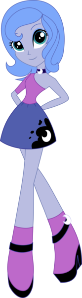 Size: 828x3000 | Tagged: safe, artist:katequantum, derpibooru import, princess luna, equestria girls, alternate design, s1 luna, simple background, solo, teenager, transparent background, vector, vice principal luna