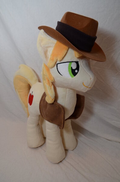 Size: 600x906 | Tagged: artist:makeshiftwings30, braeburn, derpibooru import, irl, photo, plushie, safe