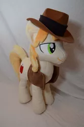 Size: 600x906 | Tagged: artist:makeshiftwings30, braeburn, derpibooru import, irl, photo, plushie, safe