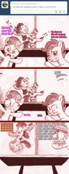 Size: 792x1990 | Tagged: apple bloom, artist:jaxonian, ask fapplebloom, blushing, comic, cutie mark crusaders, derpibooru import, eyes closed, fapplebloom, grin, gritted teeth, hugh jelly, jelly, open mouth, pole dancing, running, scootaloo, smiling, suggestive, sweetie belle, wide eyes