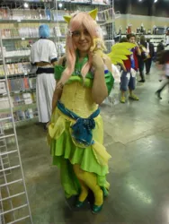 Size: 2448x3264 | Tagged: 2013, anime weekend atlanta, artist needed, clothes, convention, cosplay, derpibooru import, dress, fluttershy, gala dress, human, irl, irl human, photo, safe, solo