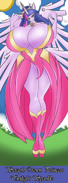 Size: 600x1600 | Tagged: anthro, artist:domo-sensei, big breasts, breasts, busty twilight sparkle, curvy, derpibooru import, female, huge breasts, human facial structure, impossibly large breasts, plantigrade anthro, solo, solo female, source needed, suggestive, twilight sparkle, twilight sparkle (alicorn), wide hips