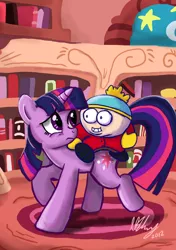 Size: 1024x1453 | Tagged: artist:projectzuel, crossover, derpibooru import, eric cartman, safe, south park, this will end in tears and/or death, twilight sparkle