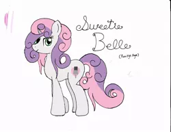 Size: 1017x786 | Tagged: age progression, artist:chatooka, bedroom eyes, curly hair, derpibooru import, heart, looking at you, microphone, older, safe, solo, sweetie belle