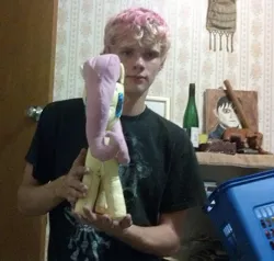 Size: 500x475 | Tagged: artist:chatooka, custom, derpibooru import, fluttershy, human, irl, irl human, photo, plushie, safe, sewing