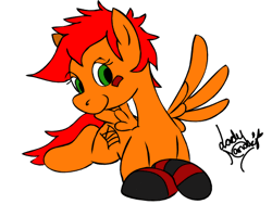 Size: 480x360 | Tagged: safe, artist:ladynanaki, derpibooru import, oc, unofficial characters only, pegasus, pony, animated, solo, toon boom