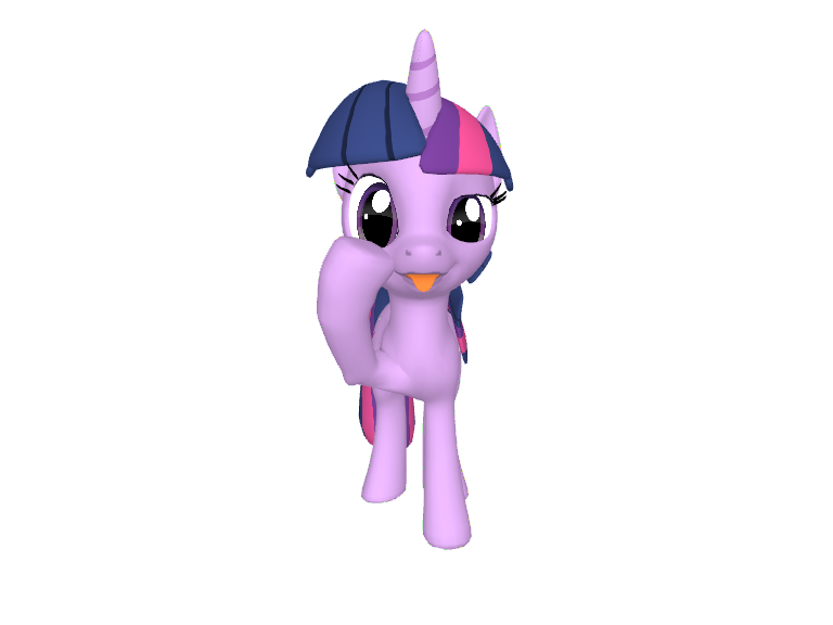 Size: 768x576 | Tagged: safe, derpibooru import, twilight sparkle, 3d, 3d model, :p, akanbe, looking at you, pony creator 3d, ponylumen, simple background, smiling, solo, taunt, tongue out, transparent background