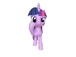 Size: 768x576 | Tagged: safe, derpibooru import, twilight sparkle, 3d, 3d model, :p, akanbe, looking at you, pony creator 3d, ponylumen, simple background, smiling, solo, taunt, tongue out, transparent background
