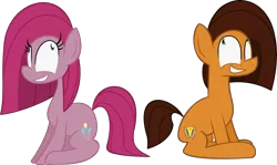 Size: 2827x1690 | Tagged: safe, artist:littlecloudie, derpibooru import, cheese sandwich, pinkie pie, cheesamena, cheesepie, cupcakes part two, female, insanity, male, pinkamena diane pie, shipping, simple background, straight, this will end in tears, transparent background, vector