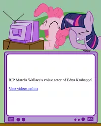 Size: 596x746 | Tagged: barely pony related, derpibooru import, edna krabappel, exploitable meme, facehoof, fail, grammar error, marcia wallace, meme, mixed reactions, obligatory pony, pinkie pie, safe, text, the simpsons, tv meme, twilight sparkle, vine video