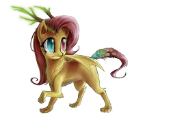 Size: 1569x1061 | Tagged: safe, artist:rouletteobsidian, derpibooru import, fluttershy, solo, species swap