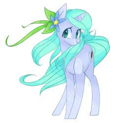 Size: 894x894 | Tagged: safe, artist:nyfian, deleted from derpibooru, derpibooru import, oc, oc:ocean blossom, unofficial characters only, pony, unicorn, cute, female, flowing mane, looking at you, mare, simple background, solo, transparent background