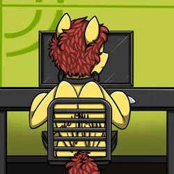 Size: 720x720 | Tagged: achievement hunter, artist:deyogee, derpibooru import, lucky number seven, michael jones, oc, ponified, rooster teeth, safe, solo, unofficial characters only