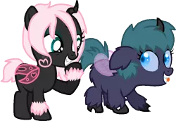 Size: 908x625 | Tagged: artist:batmanbrony, artist:starryoak, blue changeling, changeling, changeling oc, derpibooru import, hybrid, interspecies offspring, magical lesbian spawn, oc, oc:pomf puff, oc:pupa puff, offspring, original species, parent:oc:fluffle puff, parent:queen chrysalis, parents:canon x oc, parents:chrysipuff, pink changeling, safe, simple background, transparent background, unofficial characters only, vector