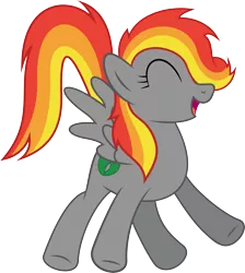 Size: 4643x5183 | Tagged: safe, artist:mysteriouskaos, derpibooru import, oc, unofficial characters only, pegasus, pony, absurd resolution, eyes closed, simple background, solo, transparent background, vector