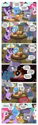 Size: 950x3088 | Tagged: safe, artist:pixelkitties, derpibooru import, maud pie, pinkie pie, princess celestia, trixie, twilight sparkle, twilight sparkle (alicorn), alicorn, pony, maud pie (episode), alcohol, applejack daniel's, censored vulgarity, comic, cthulhu mythos, eating, eldritch abomination, female, food, fried chicken, grawlixes, h.p. lovecraft, h.p.lovecraft, hay burger, hay fries, implied scootabuse, lovecraft, mare, quote, reference, scootachicken, swearing, table, that pony sure does love burgers, the dunwich horror, troll 2, twilight burgkle, vulgar, whiskey, wilbur whateley
